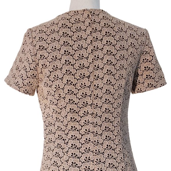 Diane Von Furstenberg/DVF Cindy Acorn Lace Sheath Dress in Stucco - Picture 8 of 8